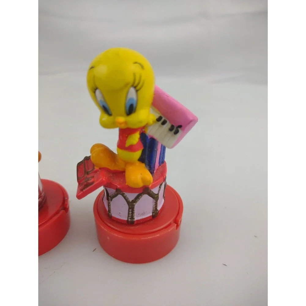 Lot of 2 Tweety Bird Looney Tunes Cartoon Rubber Stamps Vintage